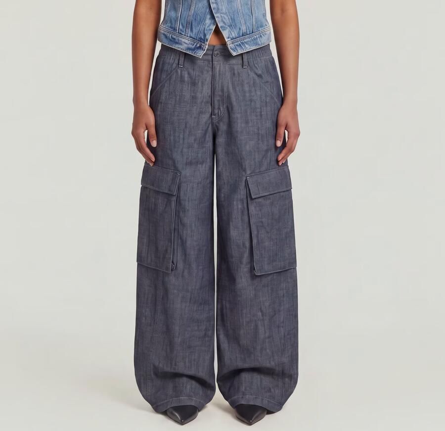 G-Star RAW Summer Cargobroek Donkerblauw Dames - Foto 4
