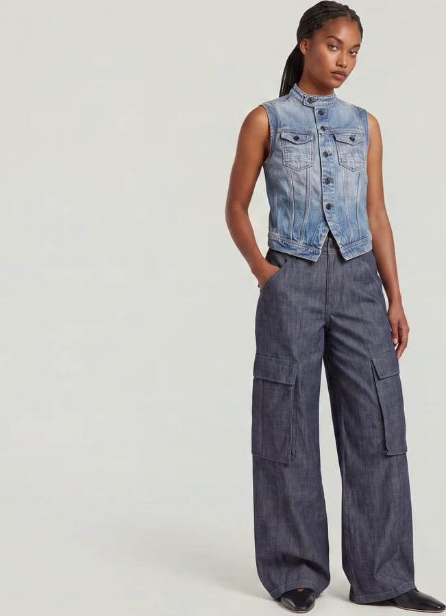 G-Star RAW Summer Cargobroek Donkerblauw Dames - Foto 5
