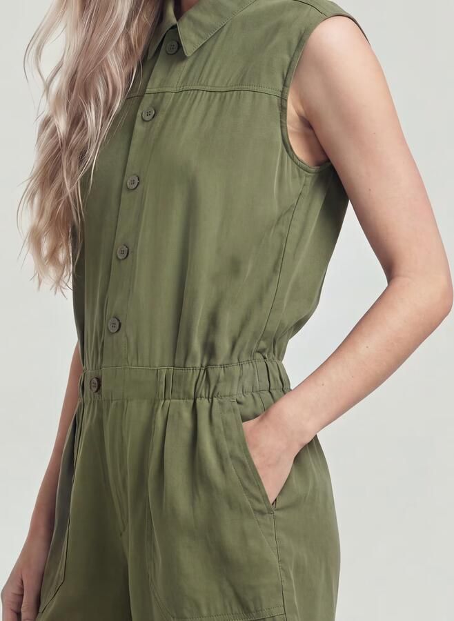 G-Star RAW Summer Playsuit Groen Dames - Foto 6