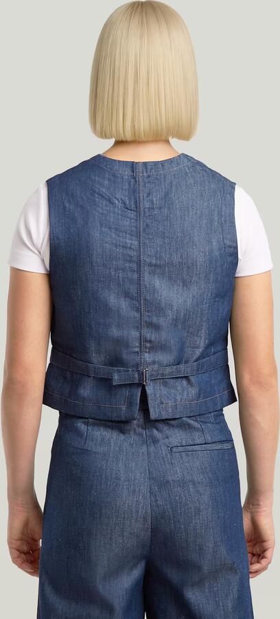 G-Star RAW Summer Vest Donkerblauw Dames - Foto 6