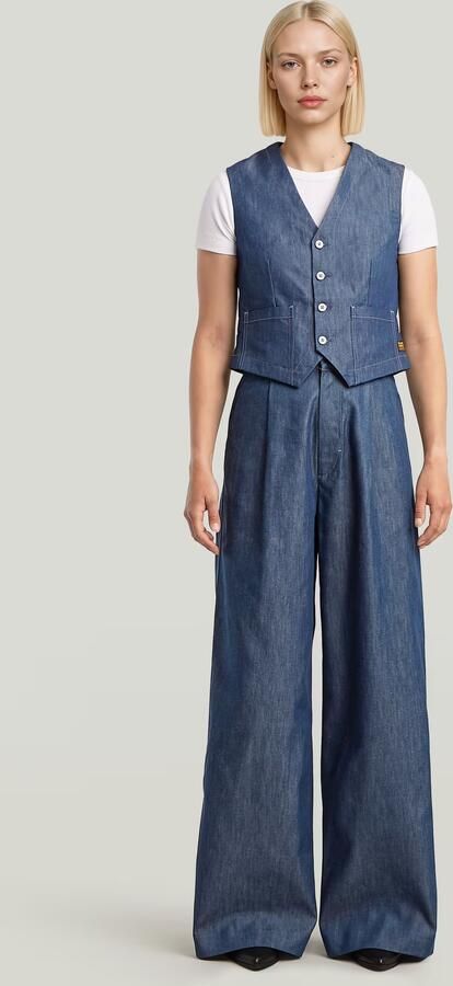 G-Star RAW Summer Vest Donkerblauw Dames - Foto 5