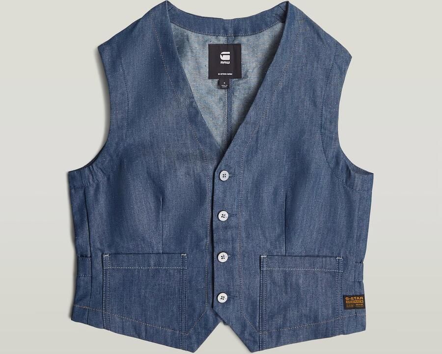 G-Star RAW Summer Vest Donkerblauw Dames - Foto 2