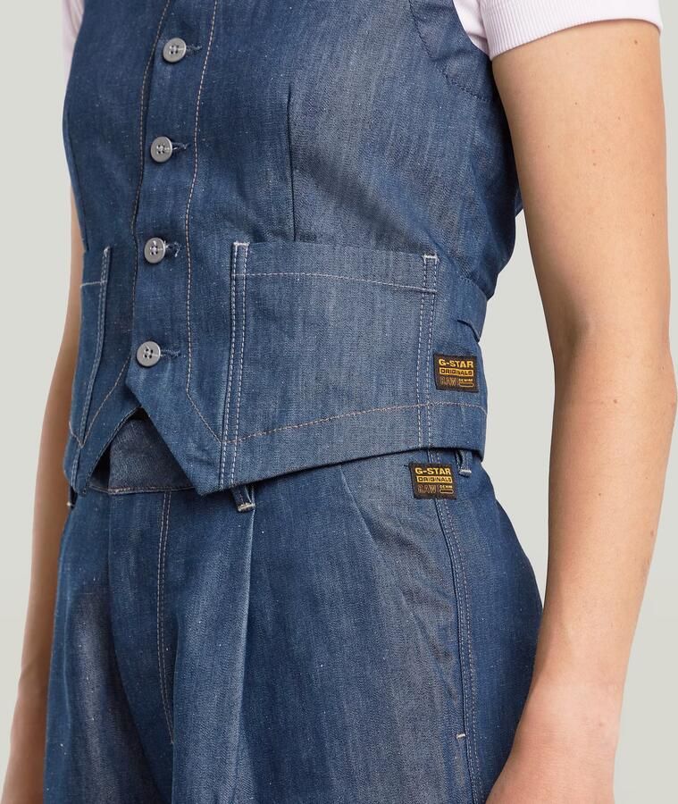 G-Star RAW Summer Vest Donkerblauw Dames