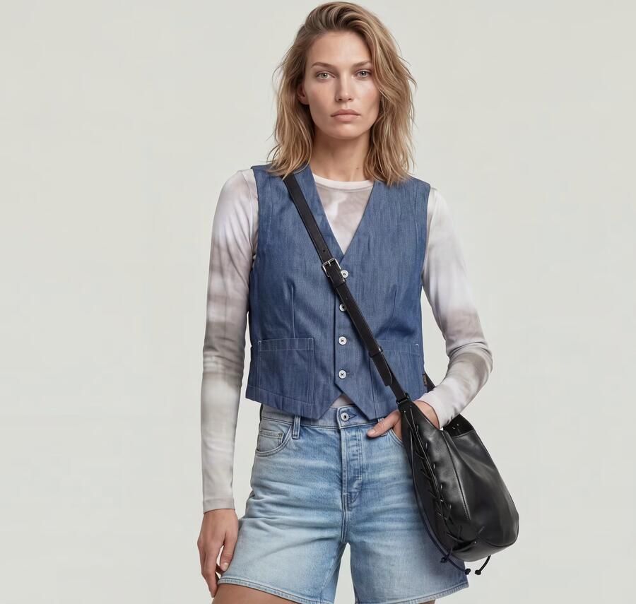 G-Star RAW Summer Vest Donkerblauw Dames - Foto 3