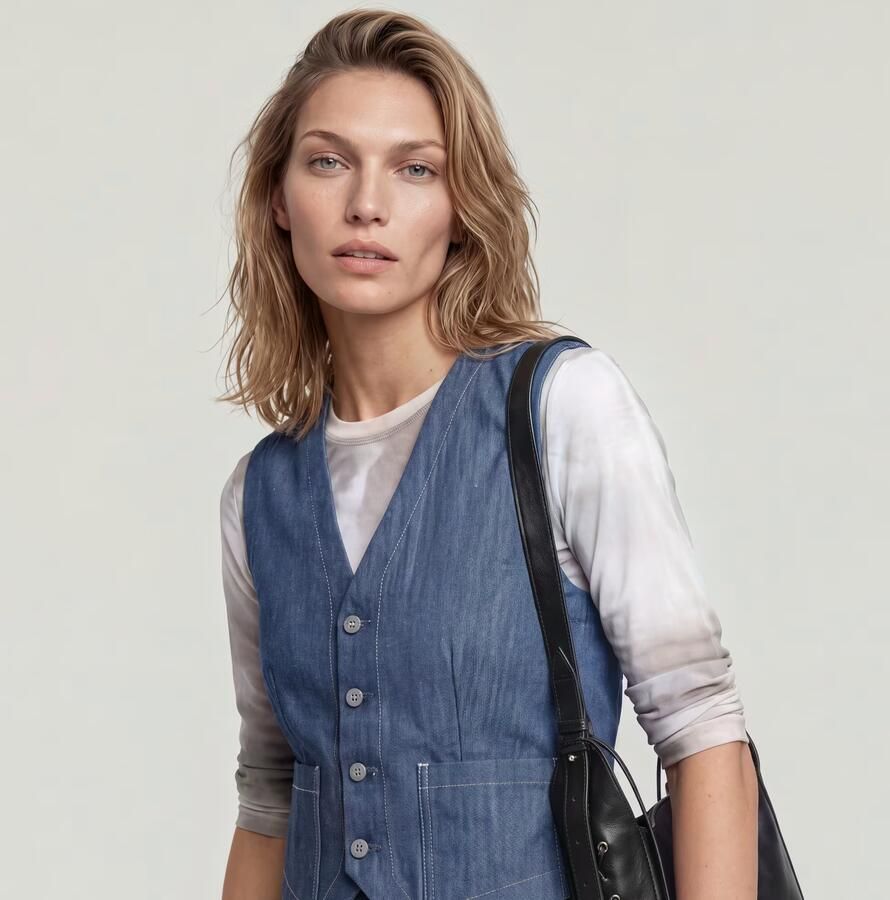 G-Star RAW Summer Vest Donkerblauw Dames - Foto 2