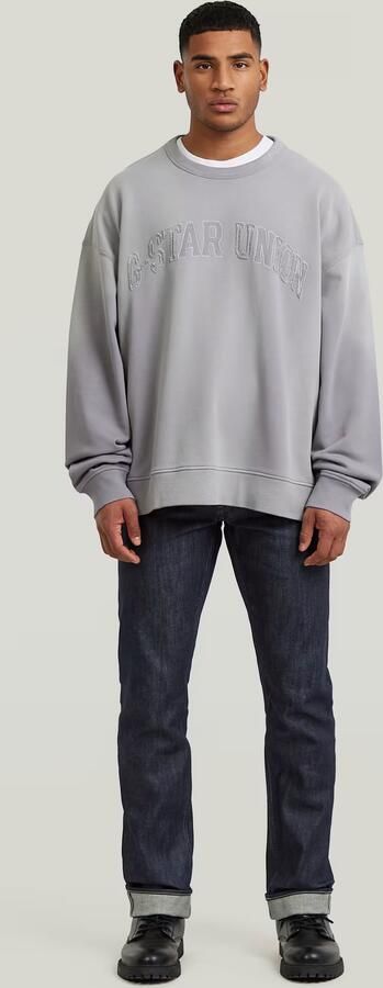 G-Star RAW Sunfaded Applique Loose Sweater Grijs Heren - Foto 7