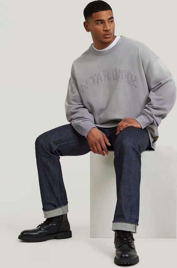 G-Star RAW Sunfaded Applique Loose Sweater Grijs Heren - Foto 5