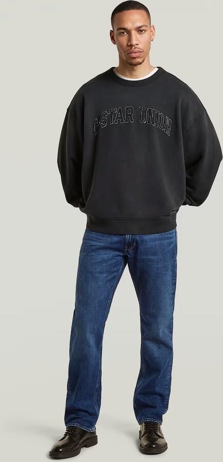 G-Star RAW Sunfaded Applique Loose Sweater Zwart Heren - Foto 6