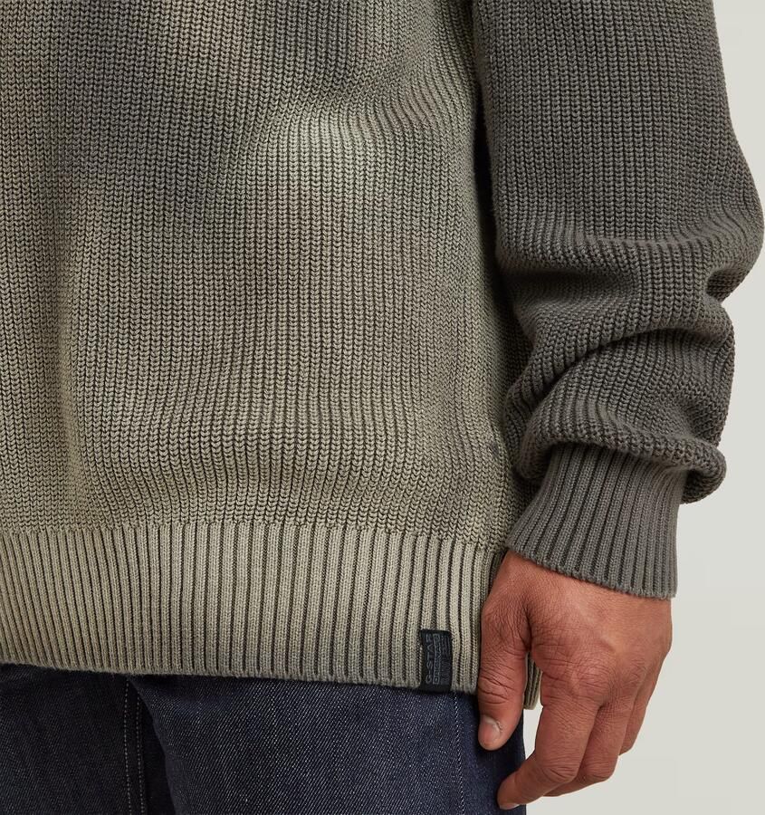 G-Star RAW Sunfaded Loose Gebreide Trui Bruin Heren - Foto 3