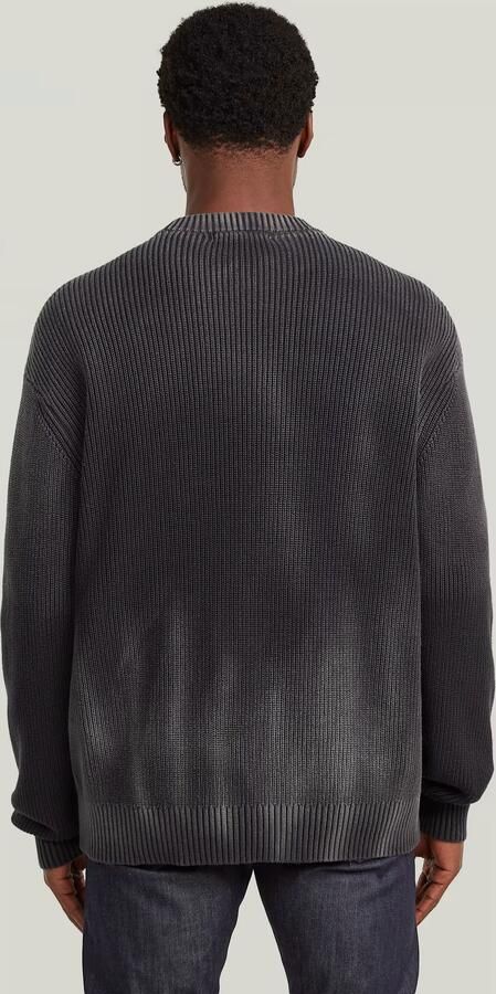 G-Star RAW Sunfaded Loose Gebreide Trui Donkerblauw Heren