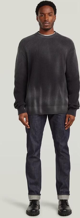 G-Star RAW Sunfaded Loose Gebreide Trui Donkerblauw Heren - Foto 5