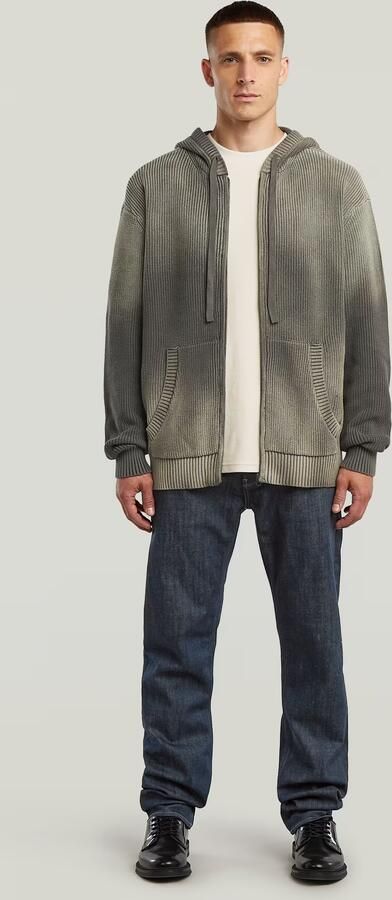 G-Star RAW Sunfaded Loose Hoodie Gebreid Jack Bruin Heren - Foto 5
