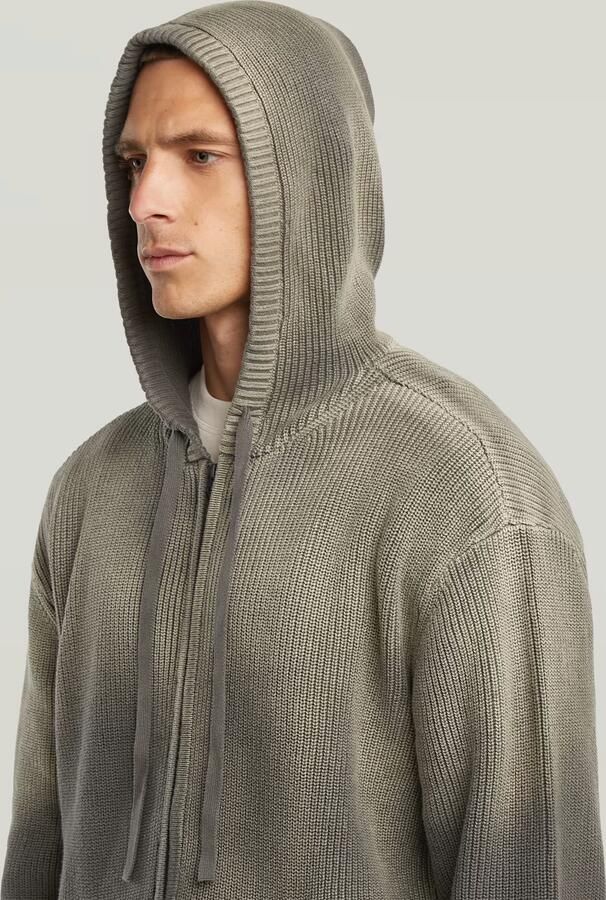 G-Star RAW Sunfaded Loose Hoodie Gebreid Jack Bruin Heren - Foto 4