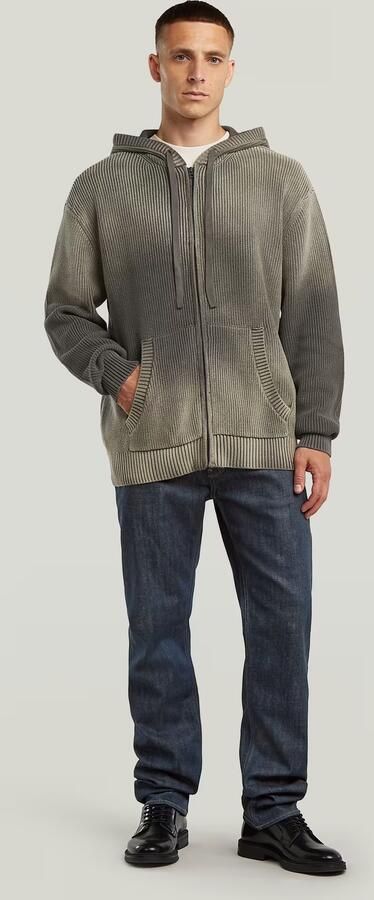 G-Star RAW Sunfaded Loose Hoodie Gebreid Jack Bruin Heren - Foto 6
