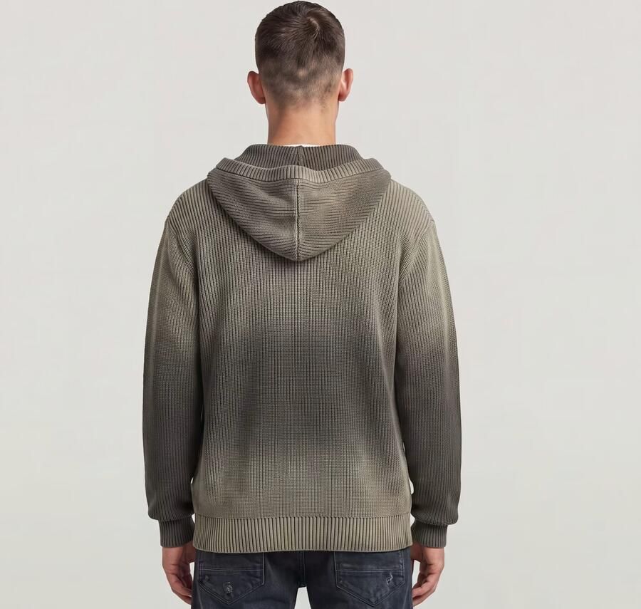 G-Star RAW Sunfaded Loose Hoodie Gebreid Jack Bruin Heren - Foto 3