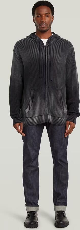 G-Star RAW Sunfaded Loose Hoodie Gebreid Jack Donkerblauw Heren - Foto 6