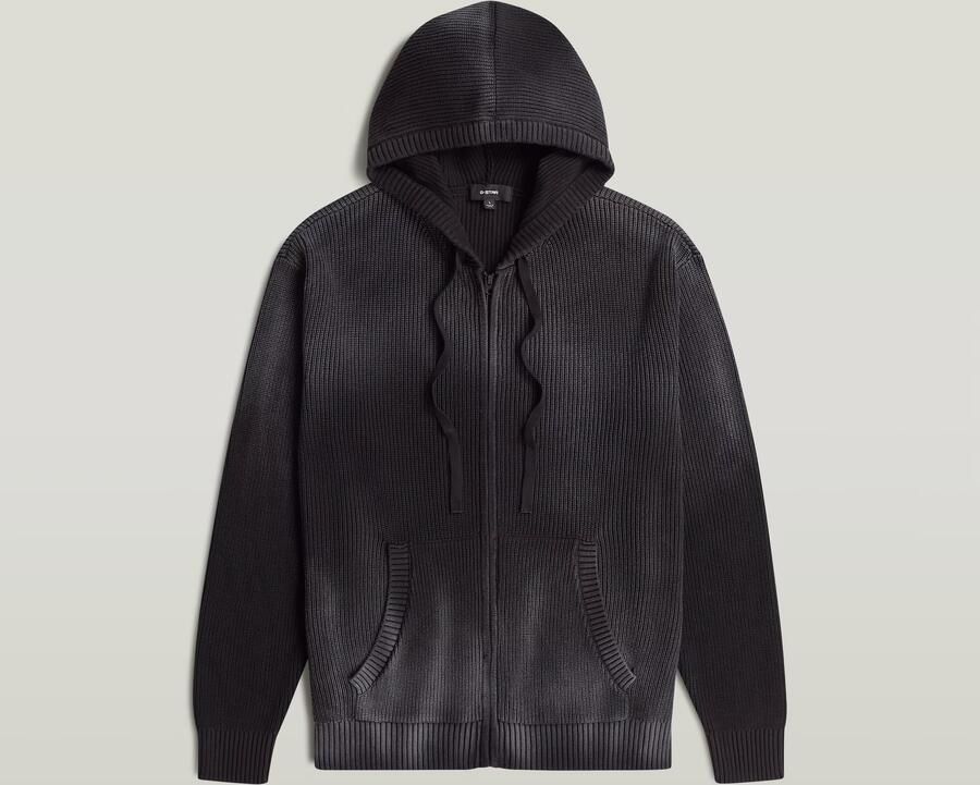 G-Star RAW Sunfaded Loose Hoodie Gebreid Jack Donkerblauw Heren - Foto 4
