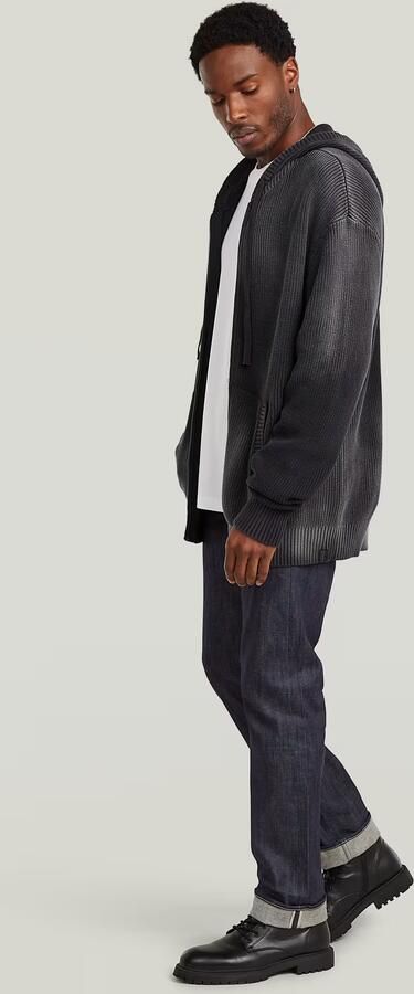 G-Star RAW Sunfaded Loose Hoodie Gebreid Jack Donkerblauw Heren - Foto 5