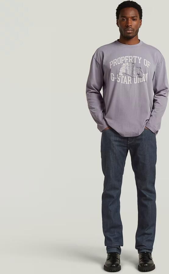 G-Star RAW Sunfaded Relaxed Graphic T-Shirt Grijs Heren - Foto 6