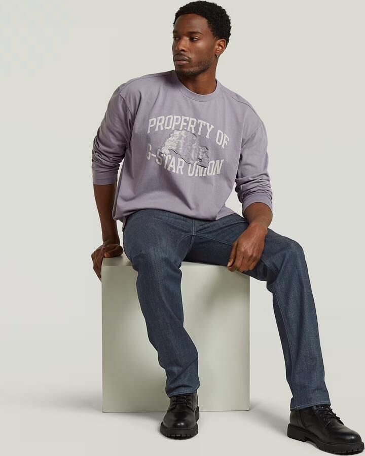 G-Star RAW Sunfaded Relaxed Graphic T-Shirt Grijs Heren - Foto 3