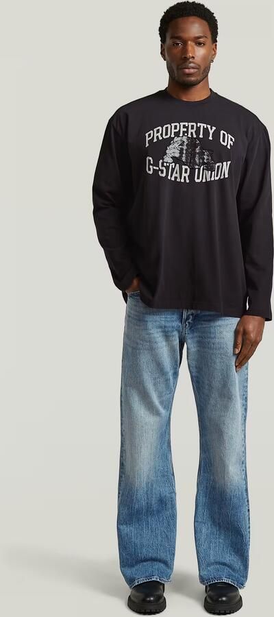 G-Star RAW Sunfaded Relaxed Graphic T-Shirt Zwart Heren - Foto 7