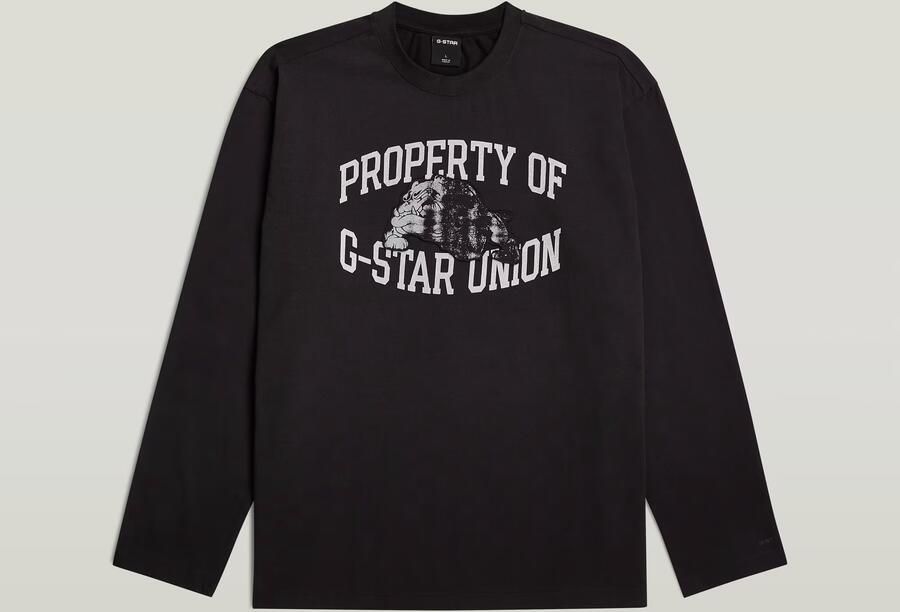 G-Star RAW Sunfaded Relaxed Graphic T-Shirt Zwart Heren - Foto 4