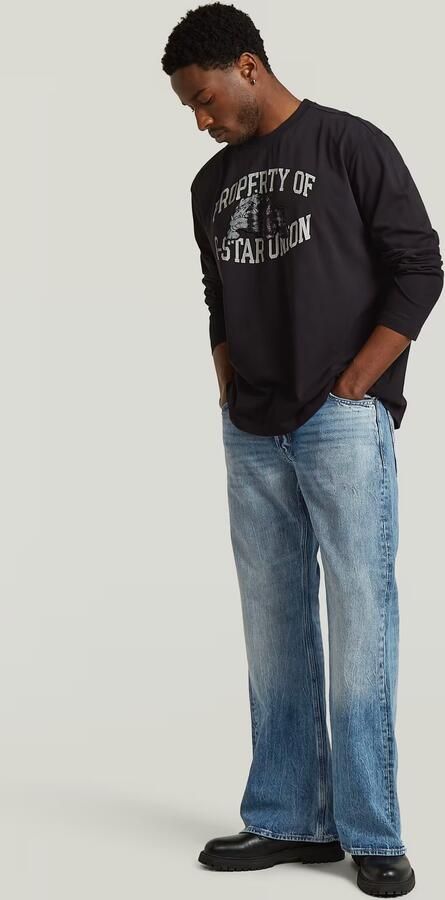 G-Star RAW Sunfaded Relaxed Graphic T-Shirt Zwart Heren - Foto 5