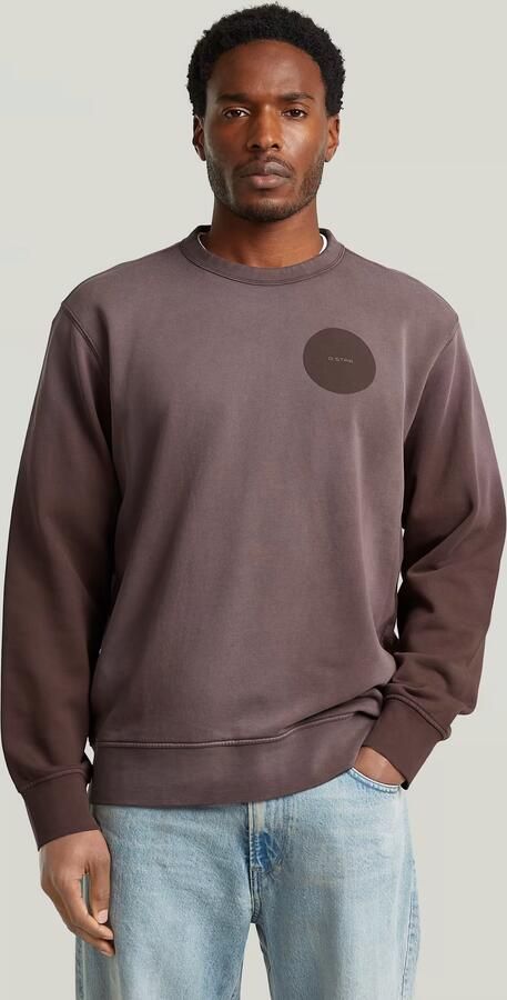 G-Star RAW Sunfaded Sweater Bruin Heren