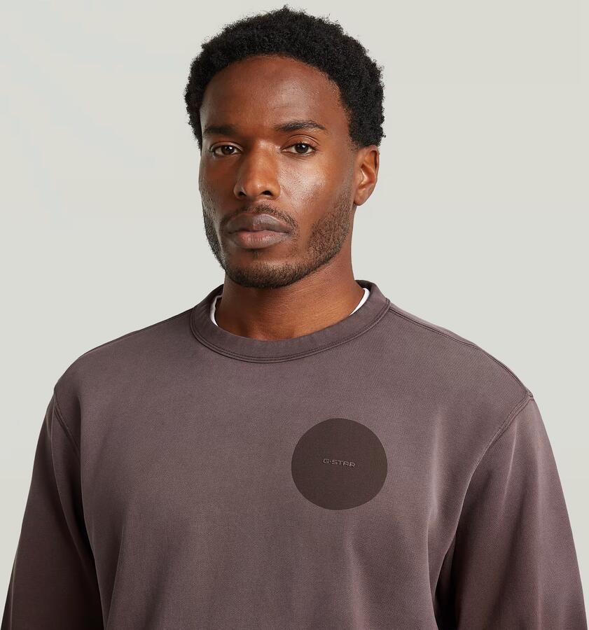 G-Star RAW Sunfaded Sweater Bruin Heren - Foto 3