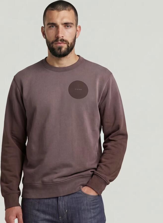 G-Star RAW Sunfaded Sweater Bruin Heren - Foto 4