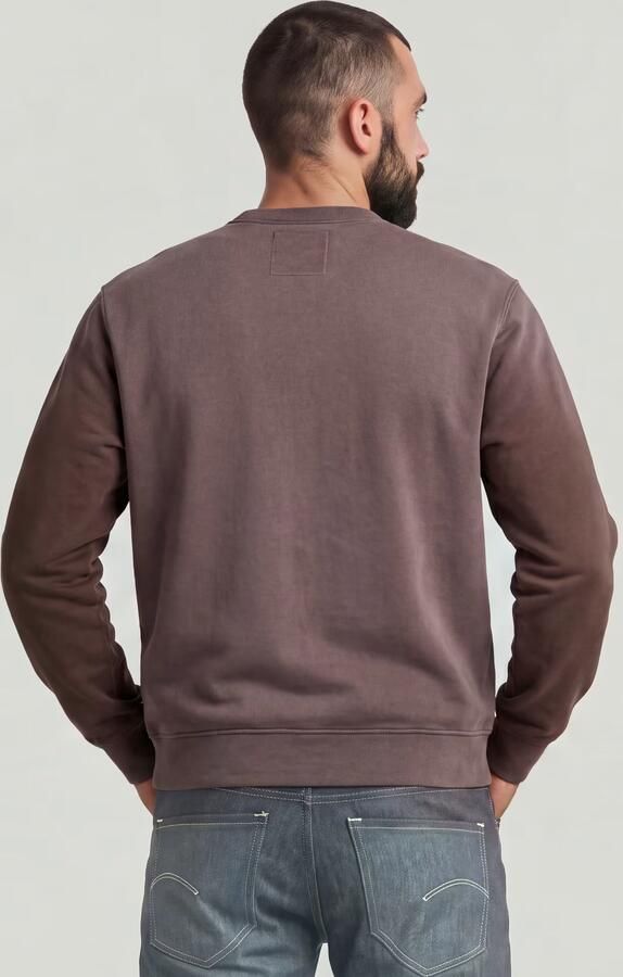 G-Star RAW Sunfaded Sweater Bruin Heren - Foto 6