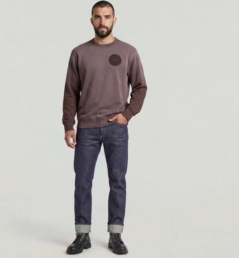 G-Star RAW Sunfaded Sweater Bruin Heren - Foto 3