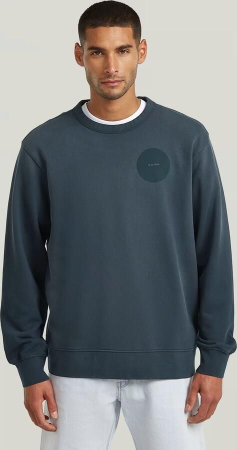 G-Star RAW Sunfaded Sweater Donkerblauw Heren