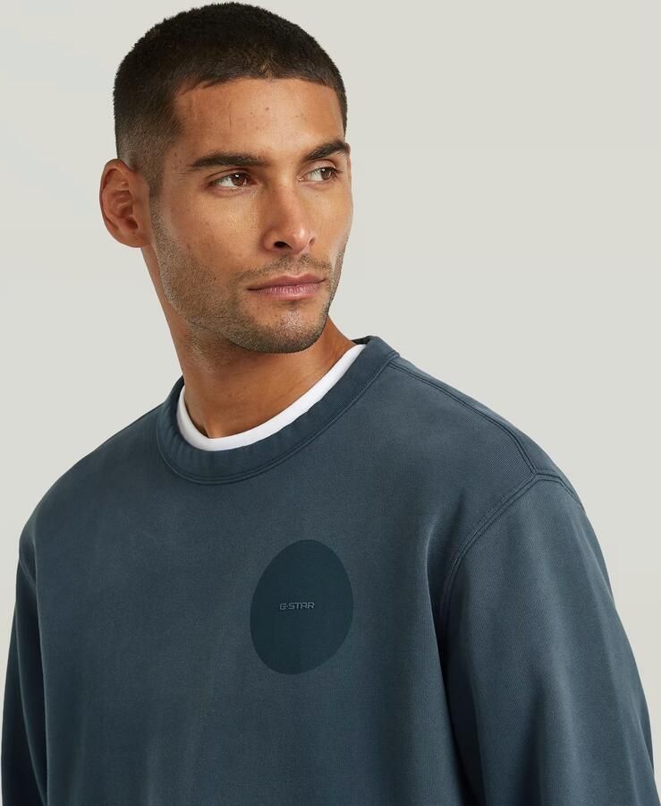 G-Star RAW Sunfaded Sweater Donkerblauw Heren - Foto 3