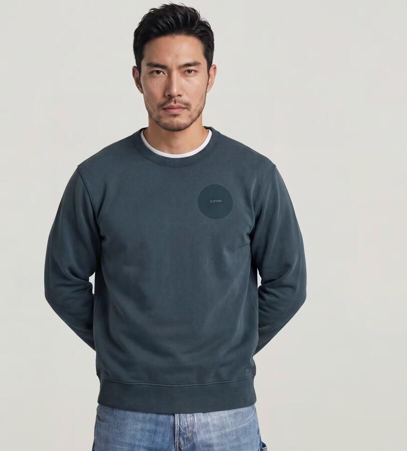 G-Star RAW Sunfaded Sweater Donkerblauw Heren - Foto 3
