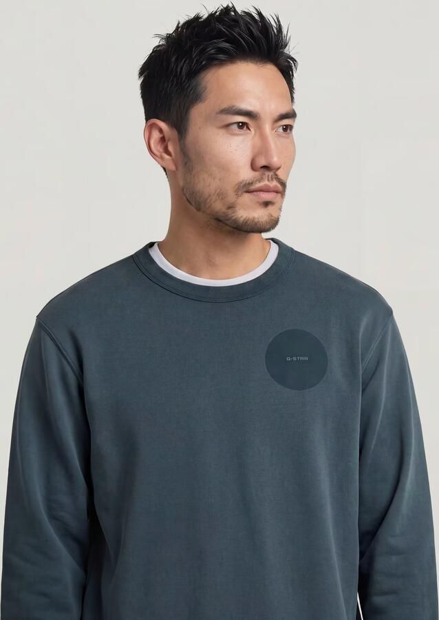 G-Star RAW Sunfaded Sweater Donkerblauw Heren - Foto 5