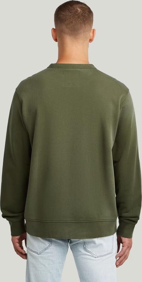 G-Star RAW Sunfaded Sweater Groen Heren - Foto 6
