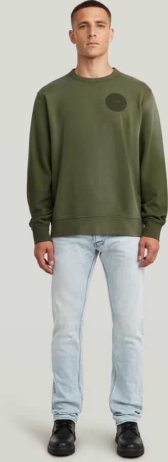 G-Star RAW Sunfaded Sweater Groen Heren - Foto 7