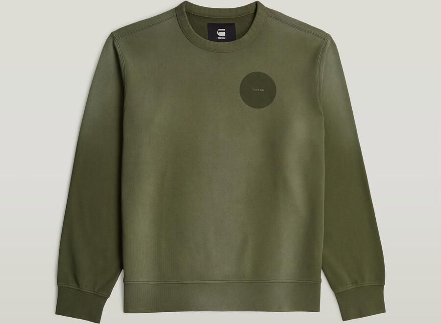 G-Star RAW Sunfaded Sweater Groen Heren - Foto 4