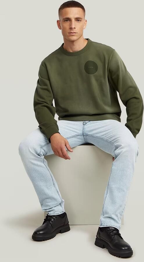 G-Star RAW Sunfaded Sweater Groen Heren - Foto 5