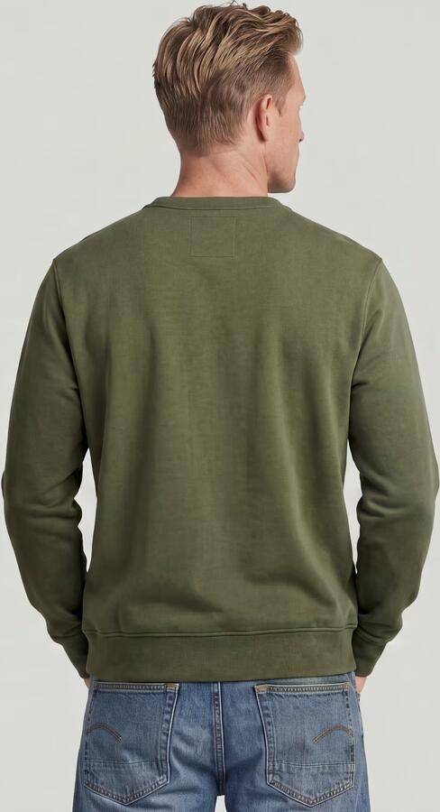 G-Star RAW Sunfaded Sweater Groen Heren - Foto 5
