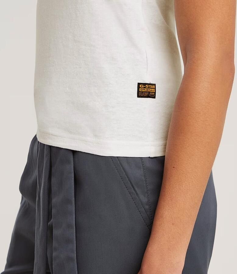 G-Star RAW Sweet Heart Slim Top Wit Dames - Foto 6