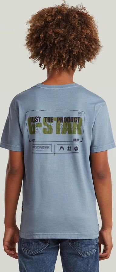 G-Star RAW T-shirt Base Pocket voor jongens Lichtblauw jongens - Foto 3
