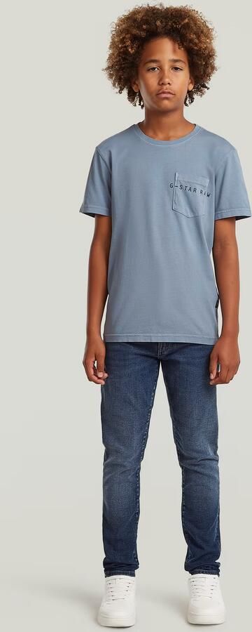 G-Star RAW T-shirt Base Pocket voor jongens Lichtblauw jongens - Foto 5