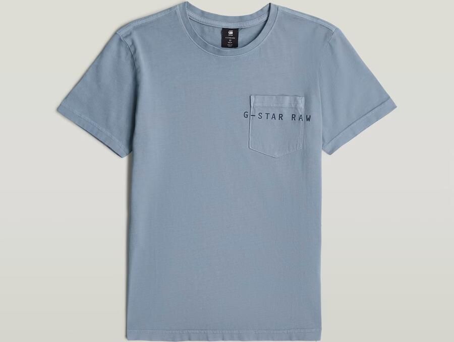 G-Star RAW T-shirt Base Pocket voor jongens Lichtblauw jongens - Foto 2