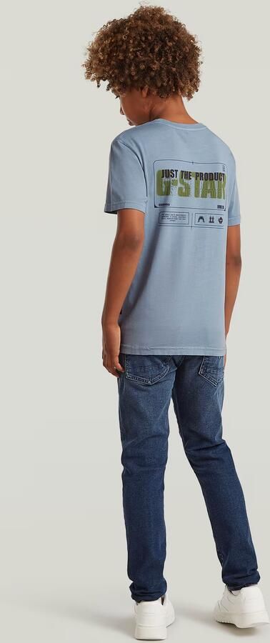 G-Star RAW T-shirt Base Pocket voor jongens Lichtblauw jongens - Foto 4