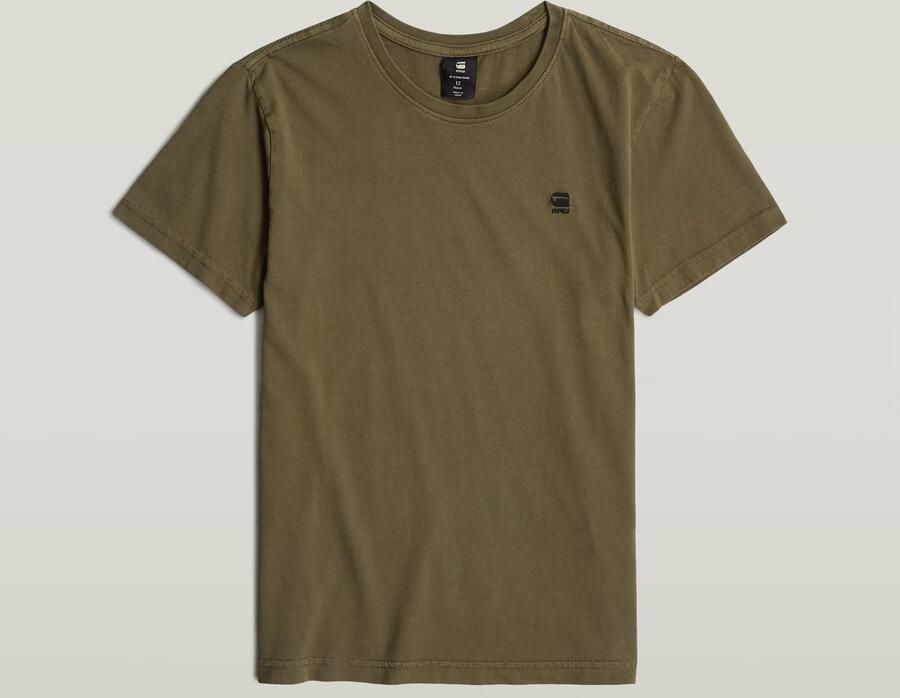 G-Star RAW T-shirt Base voor jongens Groen jongens - Foto 5