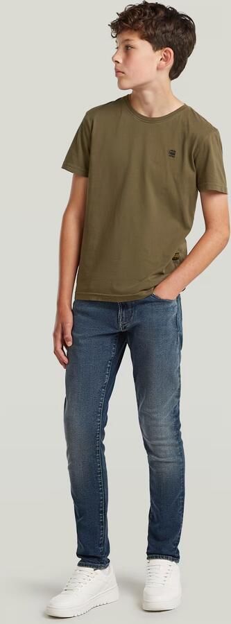G-Star RAW T-shirt Base voor jongens Groen jongens - Foto 7