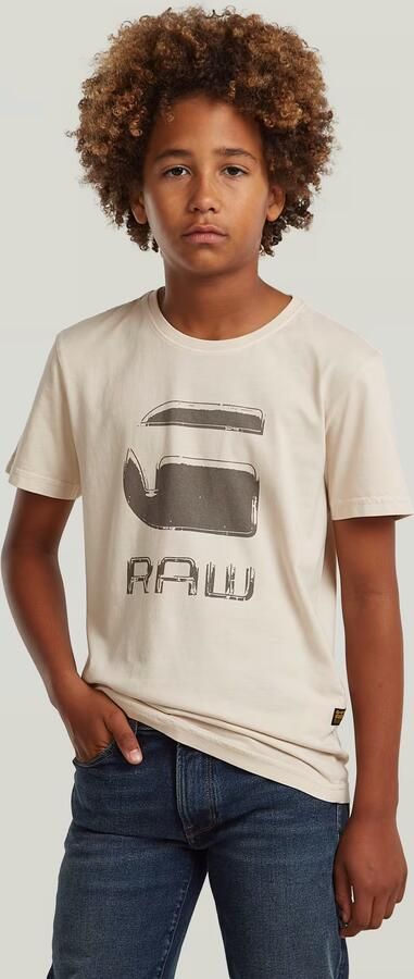 G-Star RAW T-shirt Base voor jongens Wit jongens