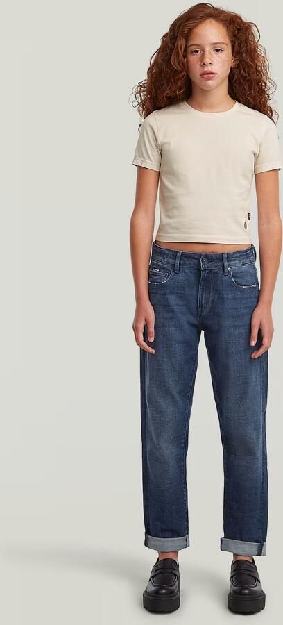 G-Star RAW T-shirt Cropped Mini Slim voor meisjes Wit meisjes - Foto 8
